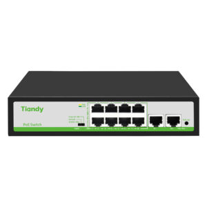 Tiandy TC-P3S010-F/0820/AT/90 10 Port with 8xPoE 2xUplink Port PoE Switch