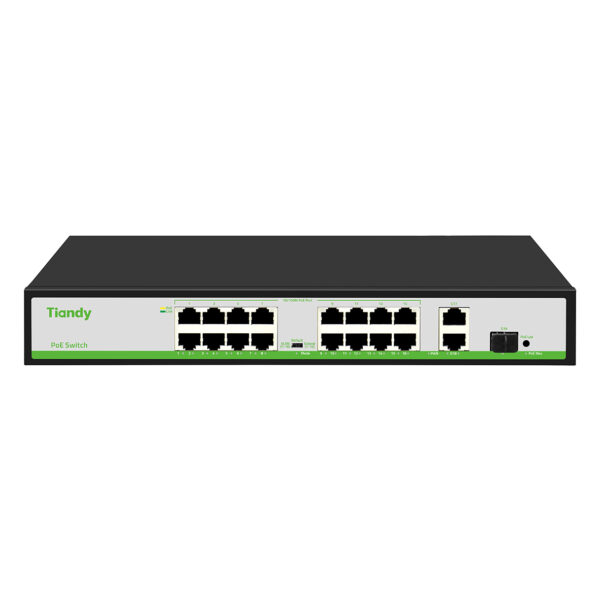 Tiandy TC-P3S019-H/1621/AT/180 19 Port with 16xPoE 2xUplink 1xSFP Port PoE Switch