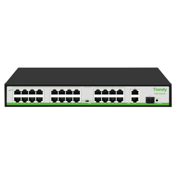 Tiandy TC-P3S027-H/2421/AT/260 27 Port with 24xPoE 2xUplink 1xSFP Port PoE Switch