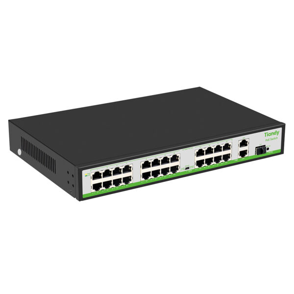 Tiandy TC-P3S027-H/2421/AT/260 27 Port with 24xPoE 2xUplink 1xSFP Port PoE Switch - Image 3