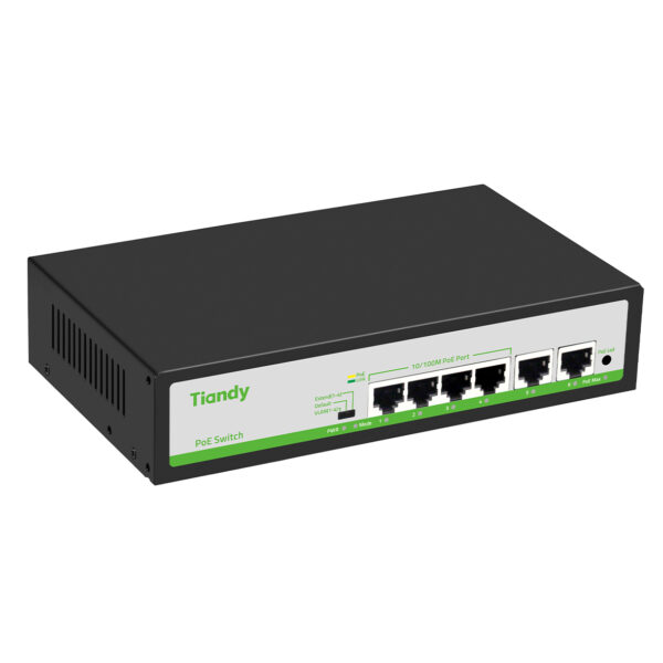 Tiandy TC-P3S06-F/0420/AT/55 6 Port with 4xPoE 2xUplink Port PoE Switch - Image 3